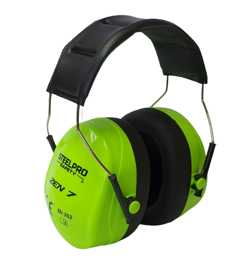 orejeras cintillo steelpro modelo zen 7 fluor