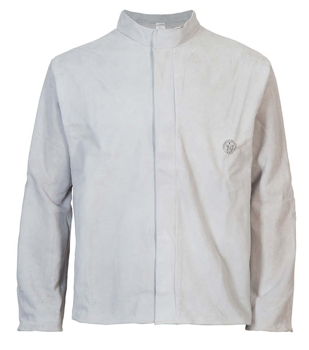 CHAQUETA DE CUERO NACIONAL PARA SOLDADOR MANGA LARGA
