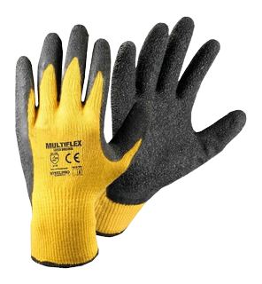 guantes de algodon con latex recubierto steelpro modelo original