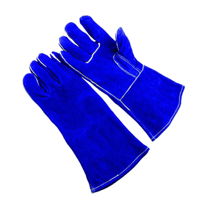 guantes de cuero api azul para soldador